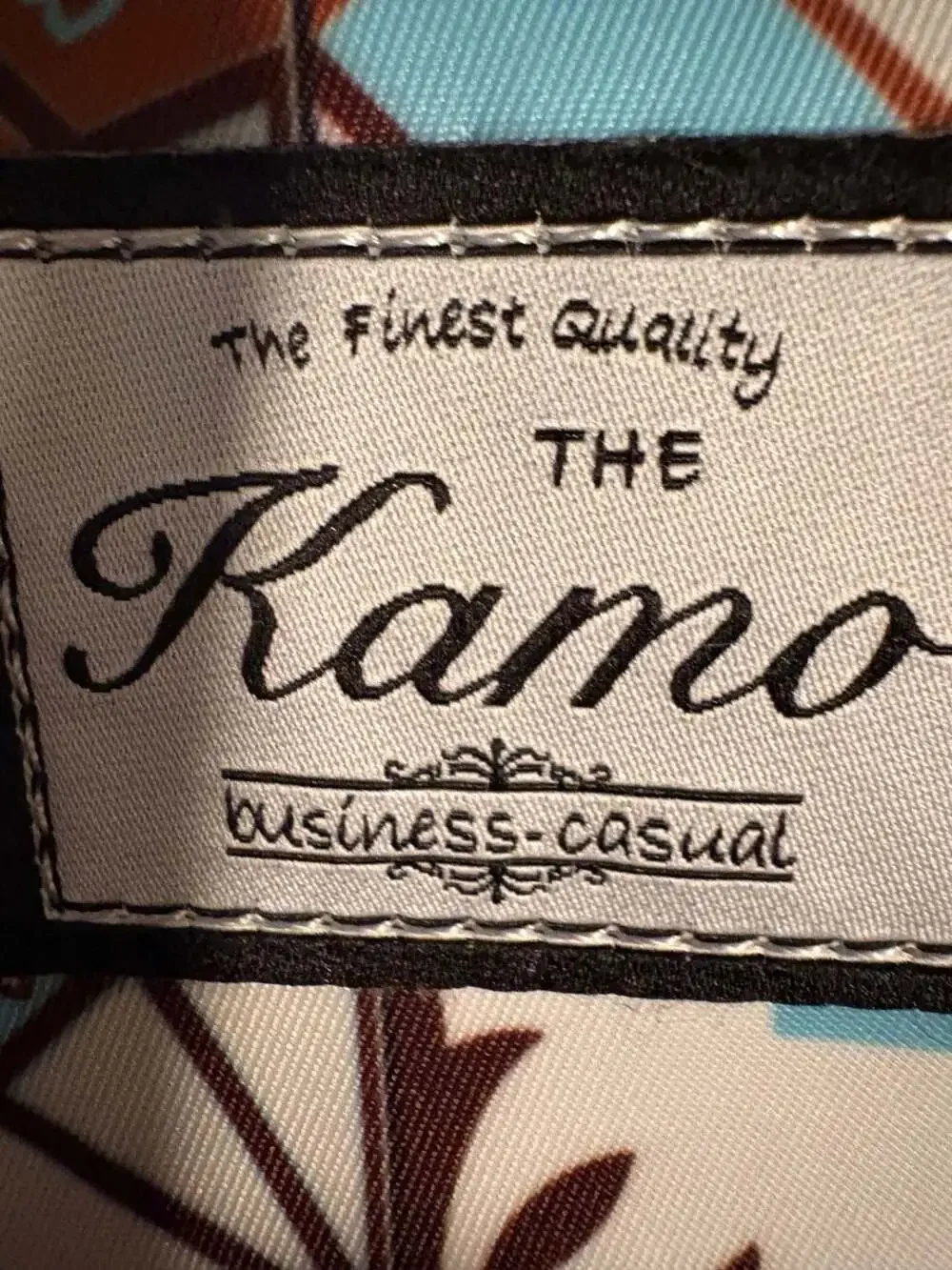 Kamo Business-Casual Patterned Multi-Pocket Tote Bag